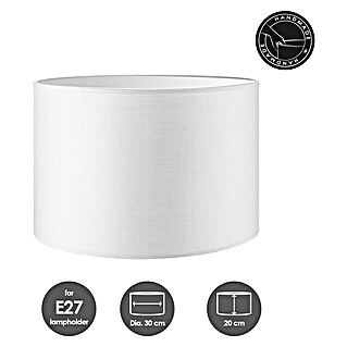 Home Sweet Home Lampenschirm Bling (Ø x H: 30 x 20 cm, Pure White, Baumwolle, Rund)