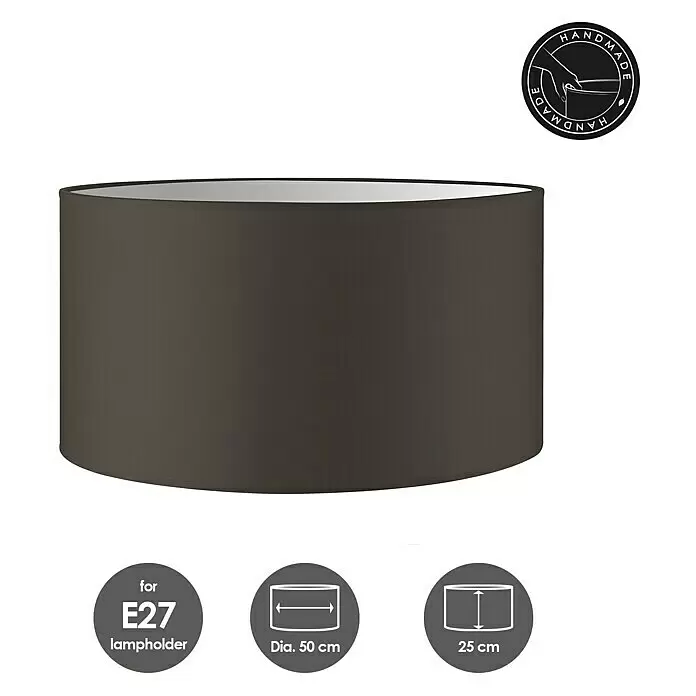 Home Sweet Home Lampenschirm Bling - Ø x H: 50 x 25 cm, Braun - Skizze
