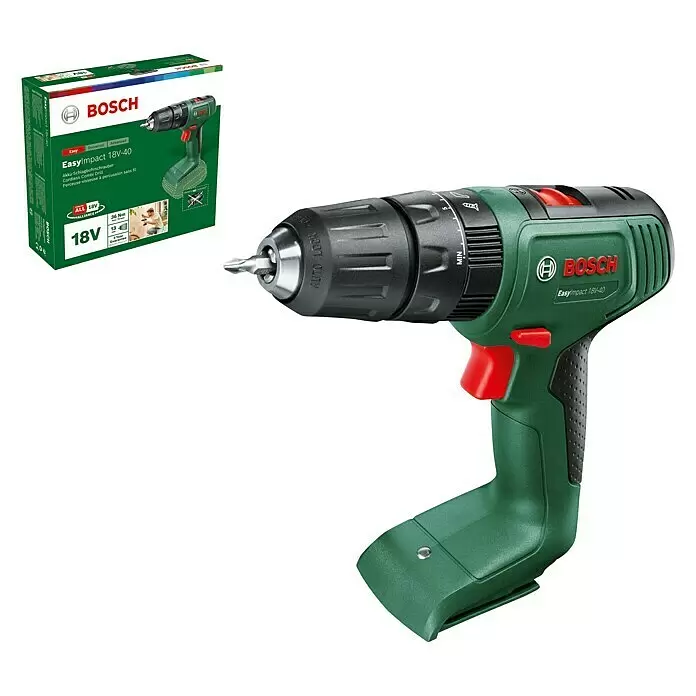 Bosch Power for All 18V Maschinenpaket - Akku-Schlagbohrschrauber EasyImpact 18V-40 + gratis Starter-Kit