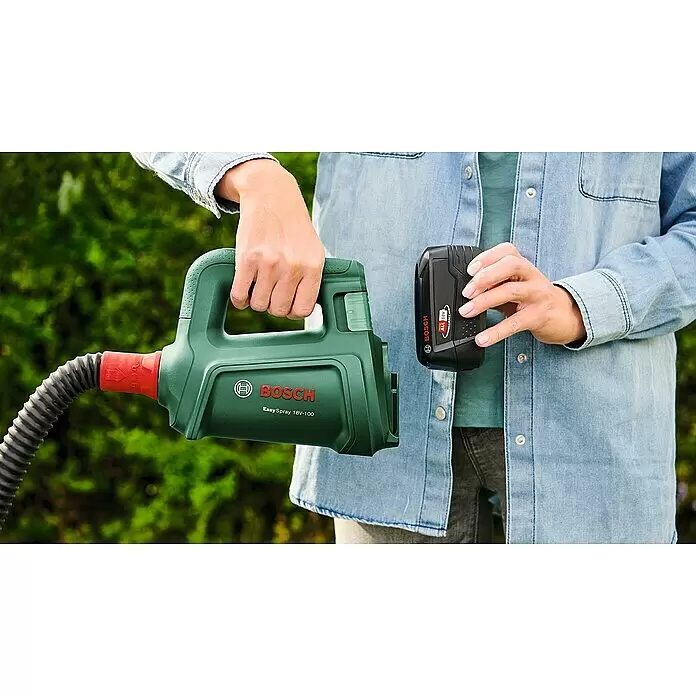 Bosch Power for All 18V Akku-Farbsprühsystem EasySpray 18V-100 - 18 V, Ohne Akku, Max. Fördermenge: 0,1 l/min - Anwendungsbeispiel