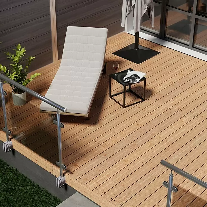 Terrassendiele - Douglasie, 200 x 12,5 x 2,5 cm, Rötlich gelblich - Stimmungsaufnahme