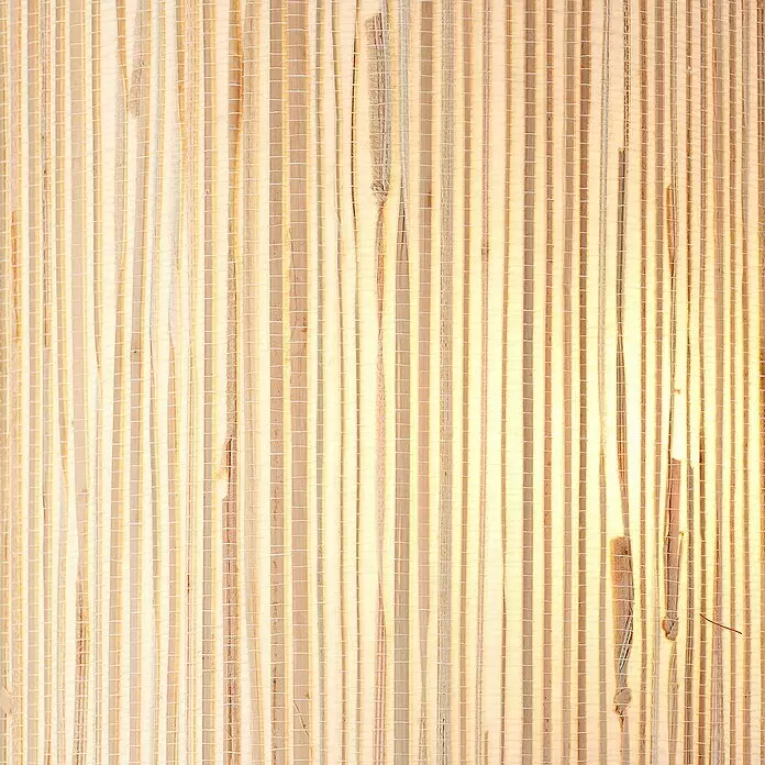 Brilliant Wimea Wandleuchte - 52 W, L x B x H: 12 x 23 x 26 cm, Natur/Seegras, E27 - Hinterleuchtete Matte aus hellen Holzstreifen, mit weißen Fäden gewebt.