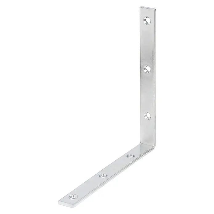 Stabilit Starker Winkel - 180 x 20 x 180 mm, Stärke: 3 mm, 1 Stk. - Winkelverbinder aus Metall mit Löchern für Schrauben zur stabilen Verbindung von Bauteilen im rechten Winkel.