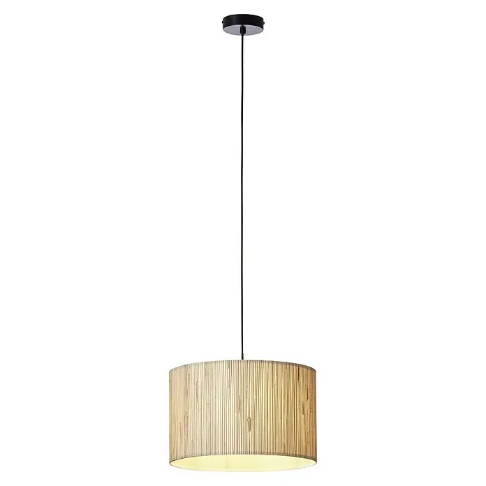 Brilliant Wimea Pendelleuchte - 52 W, Natur/Seegras, E27 - Stylische Hängeleuchte mit einem Schirm aus Naturmaterialien. Die Leuchte sorgt für eine angenehme Beleuchtung in jedem Raum.