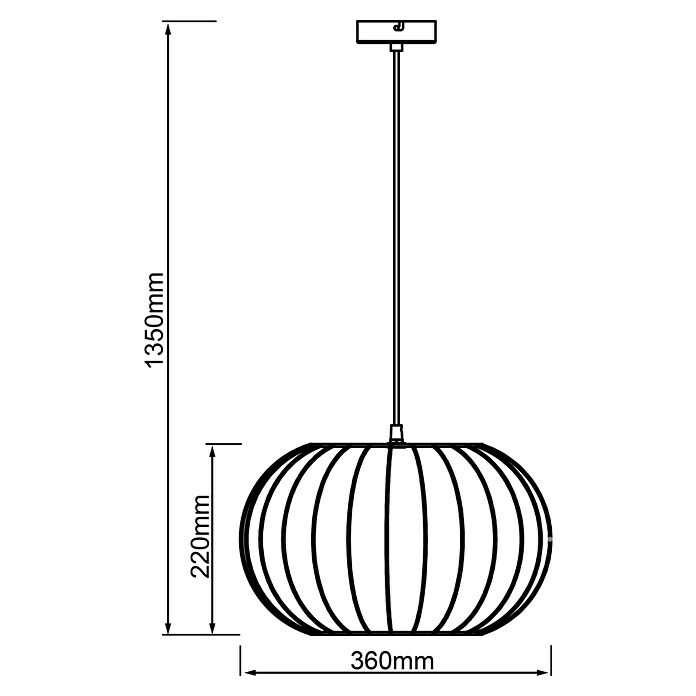 Brilliant Silemia Pendelleuchte (52 W, Schwarz, E27) | BAUHAUS