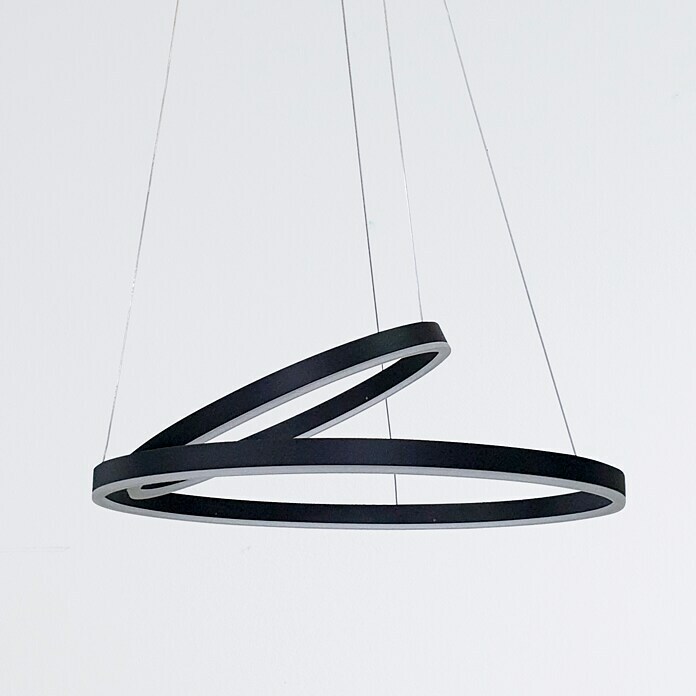 Direct Signs LED-Pendelleuchte Noble (Höhe: 150 cm, Schwarz, Durchmesser: 600 mm) | BAUHAUS