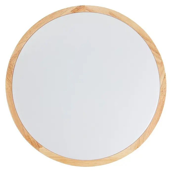 Brilliant LED-Deckenleuchte rund Laskos - 22 W, Ø x H: 38 x 9 cm, Weiß, Warmweiß - Runde Tischplatte mit Holzrahmen, ideal für Esszimmer oder Küche. Das schlichte Design passt zu jedem Einrichtungsstil.