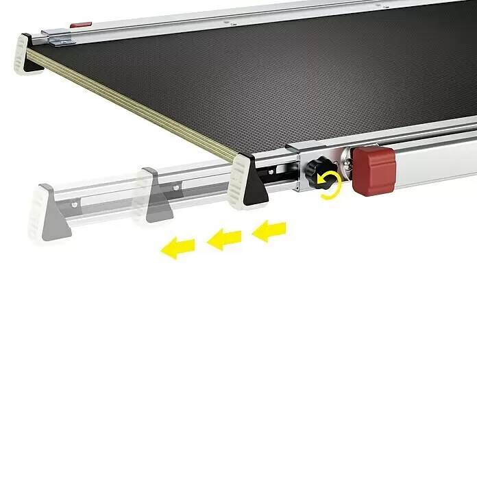 Hailo Treppenpodest TP Plus - Belastbarkeit: 160 kg, Aluminium - Anwendungsbeispiel