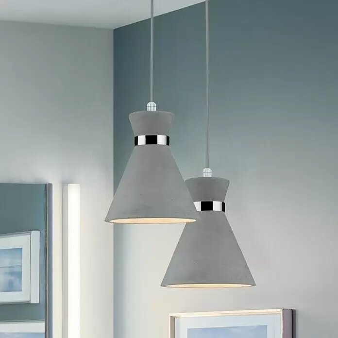 Paulmann Pendelleuchte Verve - 20 W, Chrom/Grau, E27 - Bildausschnitt