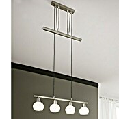 Globo Elliott Lámpara colgante LED (4 luces, 4 x 4 W, Blanco cálido, Altura: 160 cm)