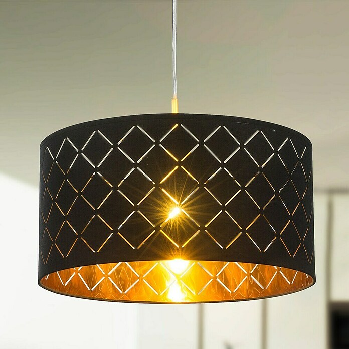 Globo Clarke Viseća svjetiljka (60 W, Crna, Visina: 140 cm)