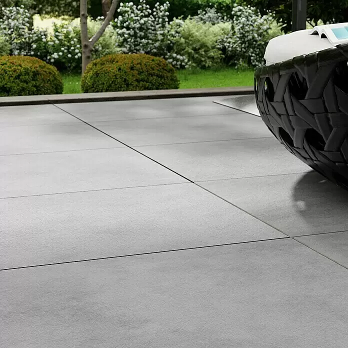 Cersanit Terrassenfliese Metropolis - 59,3 x 119,3 x 2 cm, Light Grey, Matt - Stimmungsaufnahme