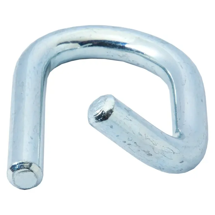 Krause Fallstecker -  - Nahaufnahme eines U-förmigen, silberfarbenen Bolzens. Das Metallteil hat eine glänzende Oberfläche und eine robuste Konstruktion.