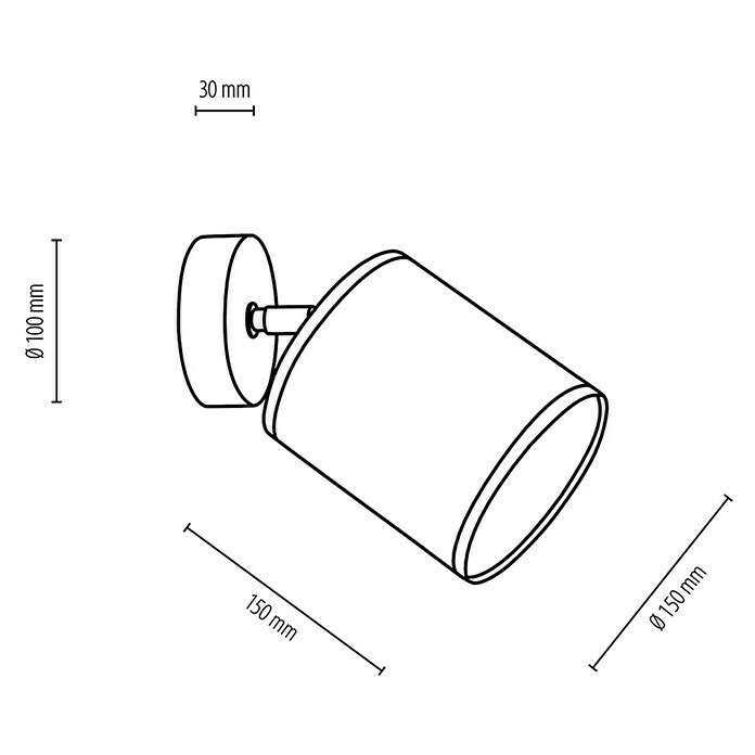 Britop Lighting Boho Wandleuchte25 W, L x B x H: 13 x 25 x 20 cm, Weiß, E27 Sketch