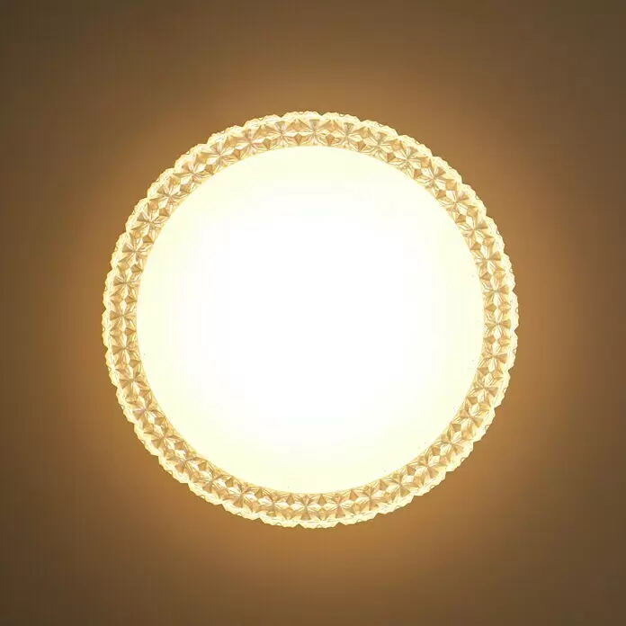 Reality Leuchten LED-Deckenleuchte rund Pegasus - 12 W, Ø x H: 286 mm x 8,6 cm, Weiß - Stimmungsaufnahme