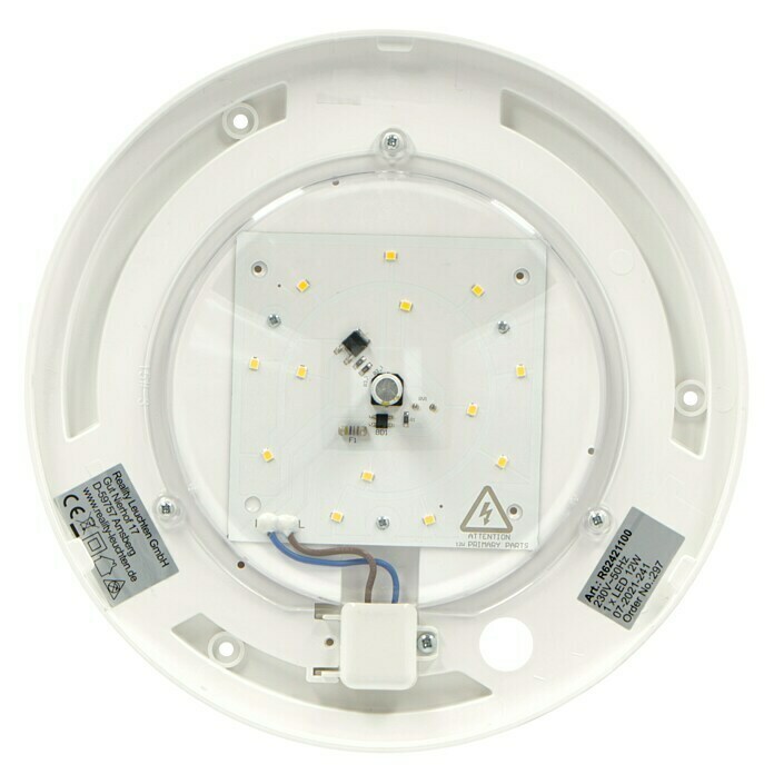 Reality Leuchten LED-Deckenleuchte 8,6 mm x rund x (12 BAUHAUS H: Ø Weiß) | Pegasus W, cm, 286