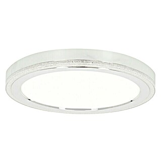 Reality Leuchten LED-Deckenleuchte rund Slide (16 W, Ø x H: 400 mm x 4,5 cm, Weiß/Weiß-matt)