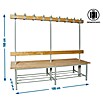 Simonrack Simonlocker Umkleide-Sitzbank (L x B x H: 67 x 100 x 160 cm, Werkstatt)