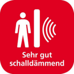 Sehr gut schalldämmend