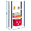 Simonrack Simonhome Metallregal (L x B x H: 40 x 80 x 160 cm, Traglast: 100 kg/Boden, Anzahl Böden: 4 Stk., Blau)