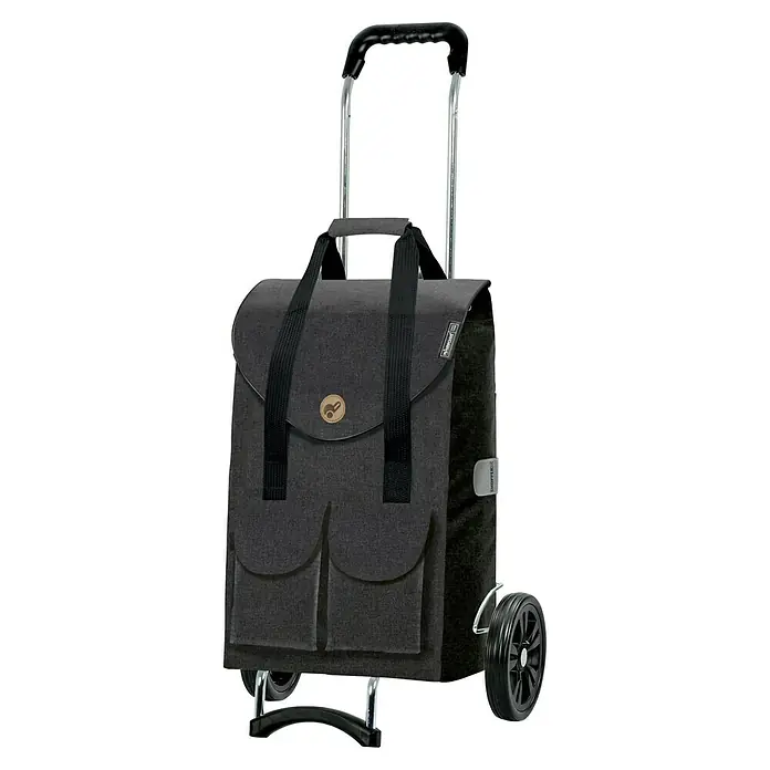 Andersen Campus Einkaufstrolley Jakob - L x B x H: 25 x 35 x 59 cm, Traglast: 40 kg, Anthrazit - Dieser Shopper bietet eine praktische Transportlösung. Der Trolley verfügt über einen robusten Rahmen, Räder und eine geräumige Tasche mit Tragegriffen.