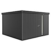 Biohort Neo Gerätehaus 4D (Außenbreite inkl. Dachüberstand: 348 cm, Außentiefe inkl. Dachüberstand: 348 cm, Stahl, Dunkelgrau-Metallic, Einzeltür) | BAUHAUS