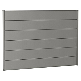 Biohort Sichtschutzelement (B x H: 200 x 135 cm, Stahl, Quarzgrau Metallic)