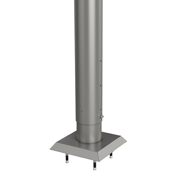 Biohort Zaunpfosten zum Andübeln (Höhe: 135 cm, Durchmesser: 40 mm, Quarzgrau Metallic) | BAUHAUS