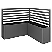 Biohort Sichtschutz-Rankgitter L-Form (201 x 91 cm, Dunkelgrau Metallic, Passend für: Biohort Hochbeet DaVinci) | BAUHAUS