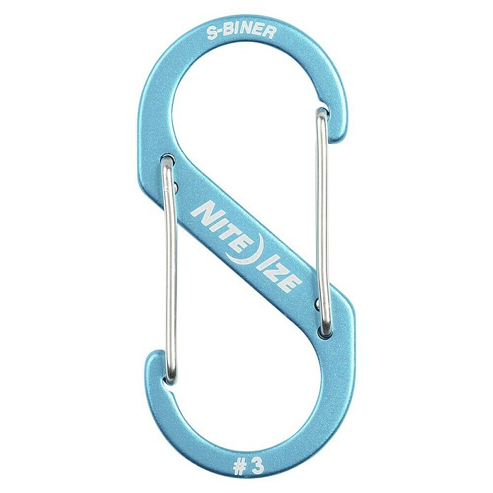Nite Ize Karabinerhaken S-Biner Dual (L x B x H: 8 x 31 x 69 mm, Größe: 3, Aluminium) | BAUHAUS