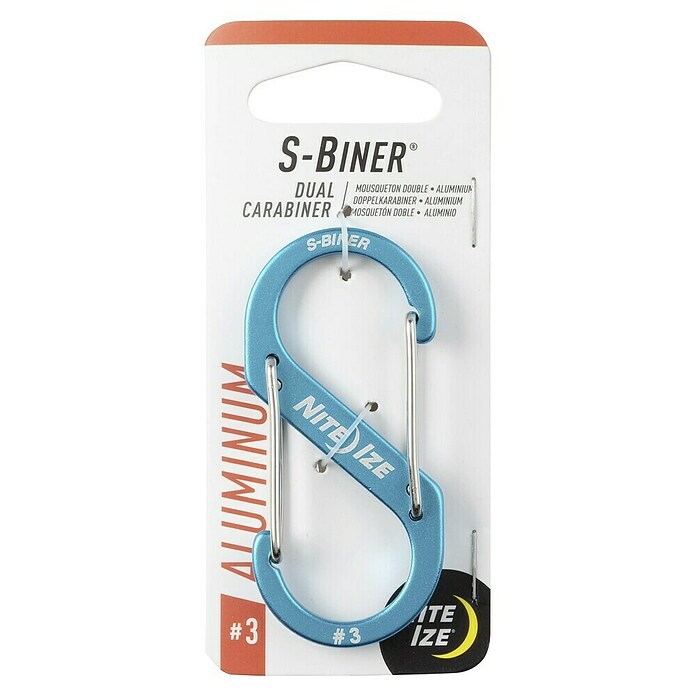 Nite Ize Karabinerhaken S-Biner Dual (L x B x H: 8 x 31 x 69 mm, Größe: 3, Aluminium) | BAUHAUS