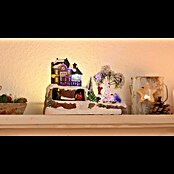 Konstsmide LED-Szenerie Szene Bahnhof mit Kristallweihnachtsbaum (L x B x H: 23,5 x 16 x 17 cm, Bunt, Batteriebetrieben, LED) | BAUHAUS