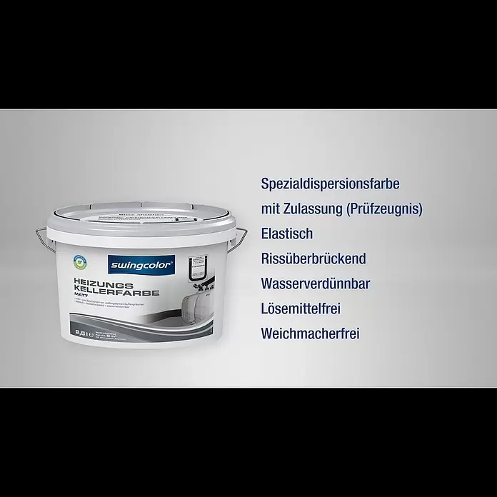 swingcolor Heizungskellerfarbe - Grau, 5 l, Seidenmatt - Die Heizungskellerfarbe von swingcolor | BAUHAUS