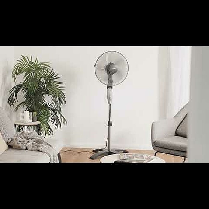 Proklima Standventilator (Weiß/Grau, 40 cm, 135 cm) | BAUHAUS