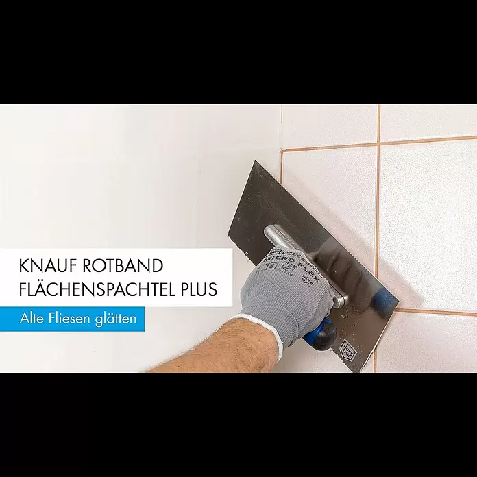 Knauf Rotband Flächenspachtel Plus - 4 kg - Alte Fliesen