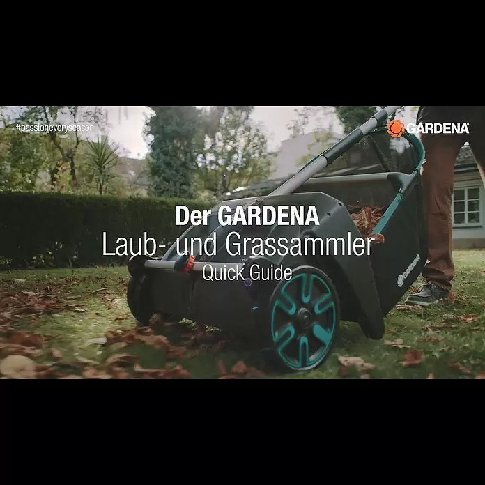 Gardena Laubsammler - 73 x 40 x 45 cm - GARDENA Laub- und Rasensammler - Kurzanleitung