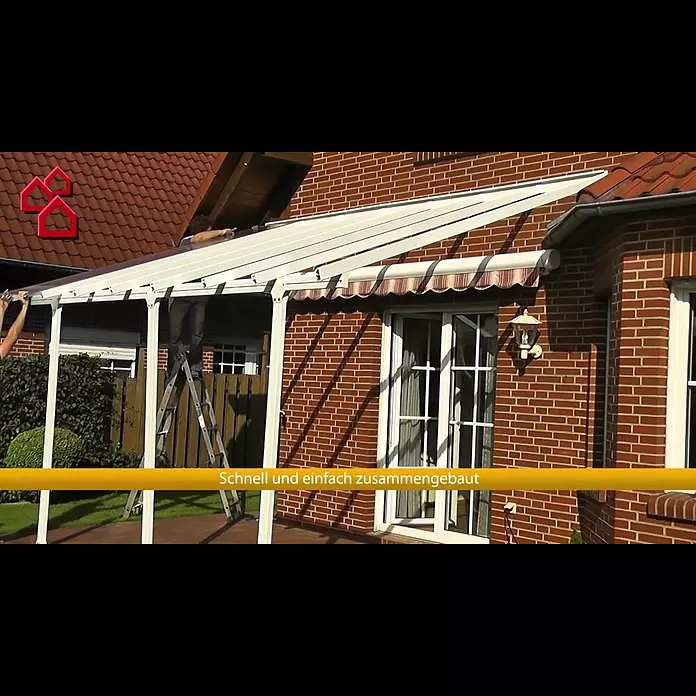 Solid Elements Seitenwand Martina - Passend für: Solid Elements Terrassenüberdachungen Martina 3 m Tiefe, Anthrazitgrau - Terrassenüberdachung Martina von Palram | BAUHAUS