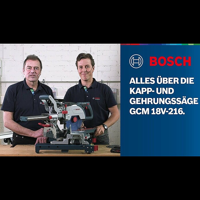 Bosch Professional Biturbo Akku-Kapp- & Gehrungssäge  18V-216 Solo18 V, Ohne Akku, Durchmesser Sägeblatt: 216 mm Product