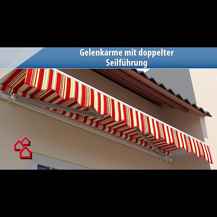 Sunfun Vollkassettenmarkise CrudoBeige, Farbe Gestell: Anthrazit, Breite: 3 m, Ausfall: 2,5 m Product