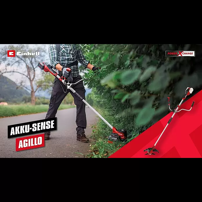 Einhell Power X-Change 18V Akku-Motorsense 36/255 BL-SOLO - 36 V, Li-Ionen, Ohne Akku - Einhell Power X-Change Motorsense - Akku-Sense AGILLO