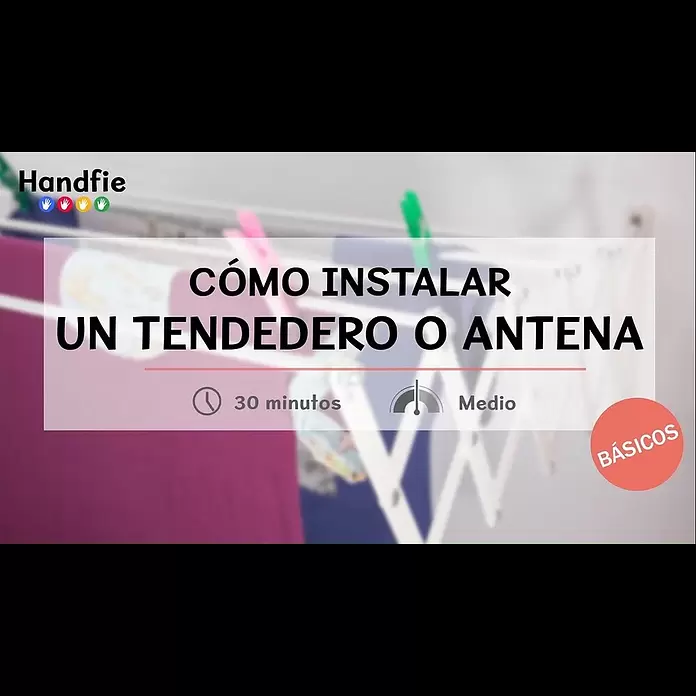 Index Easykit Juego de fijaciones para tendederos y antenas - 4 pzs. - Cómo instalar un tendedero o antena · Handfie DIY