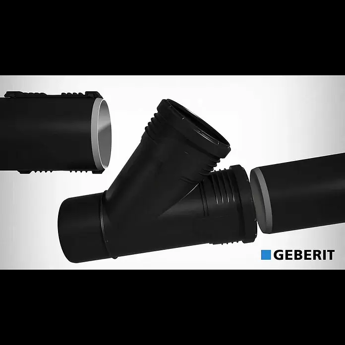 Geberit Silent PP-Bogen - Nennweite: 70 mm, 45 ° - Geberit Silent-PP - Installation