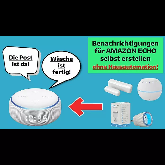 Essentials Funk-Fensterkontakt - Weiß, Batteriebetrieben - Eigene Alexa-Benachrichtigungen durch Smarthome-Geräte erstellen.