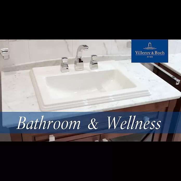 Villeroy & Boch Hommage Einbauwaschbecken - 63 x 52 cm, Mit schmutzabweisender Glasur, Hahnloch: Mitte, Anzahl Hahnlöcher: 3, Weiß - Villeroy & Boch Hommage