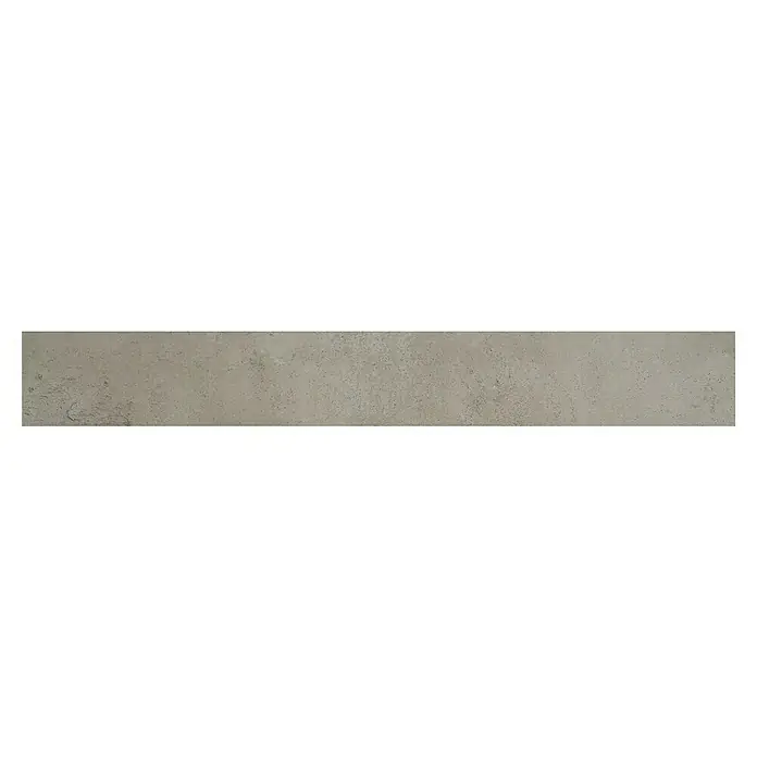 Sockelfliese Vision Grau - 8 x 60 cm, Grau, Matt - Graue Betontextur mit subtilen Mustern und leichter Körnung, ideal für Hintergründe und Designelemente.
