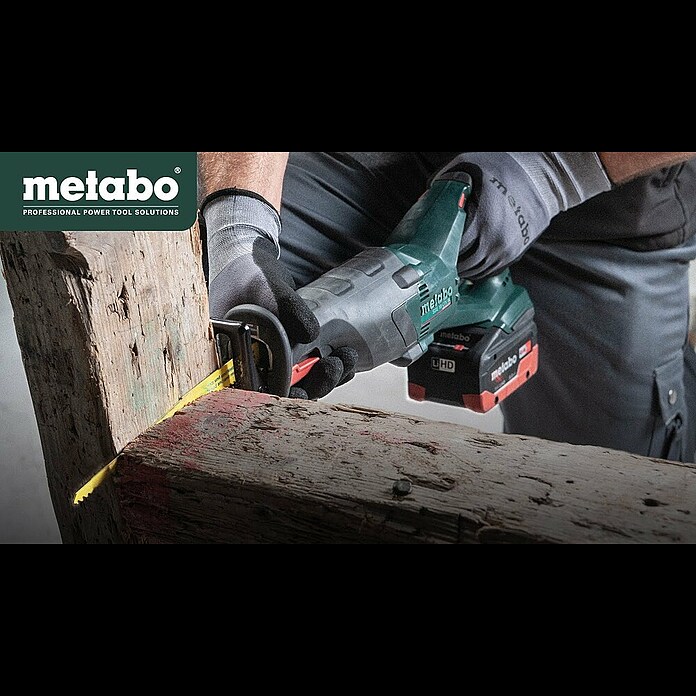 Metabo CAS 18V Akku-Säbelsäge SSE 18 LTX Compact (18 V, Anzahl Akkus: Ohne Akku, Leerlaufhubzahl: 0 Hübe/min - 3.100 Hübe/min) | BAUHAUS