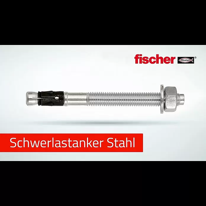 Fischer Schwerlastdübel FAZ II PLUS 12/100 - Ø x L: 12 x 200 mm, Nutzlänge: 100 mm standard, 20 Stk. - Bolzenanker fischer FAZ II für Balkongeländer