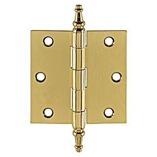 Scharnier met vaaskop vermessingd (l x b: 76 x 76 mm)