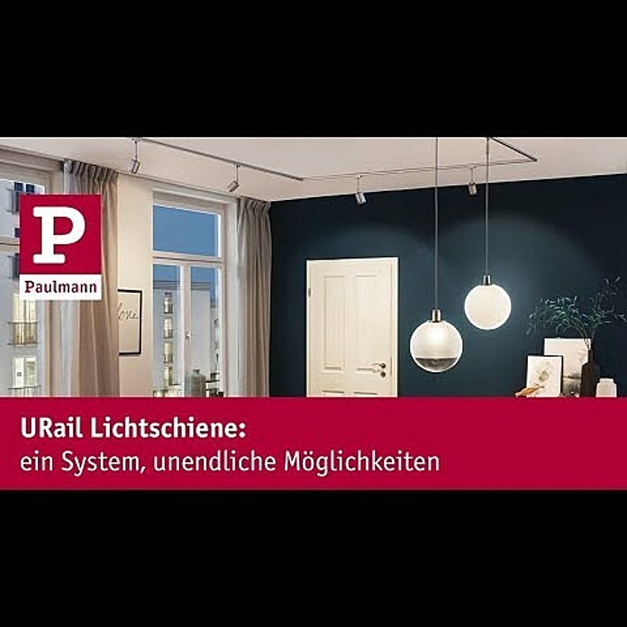 Paulmann URail Schiene200 cm, Metall, Weiß Product