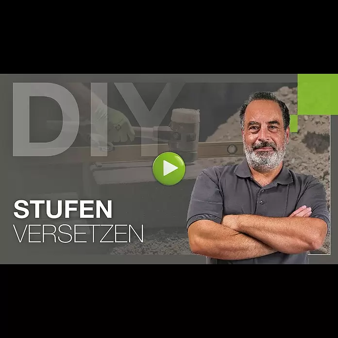 EHL Blockstufe - 50 x 35 x 15 cm, Weiß-Anthrazit, Beton - Aufbauanleitung Blockstufen